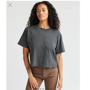 Richer poorer relaxed cropped tee
